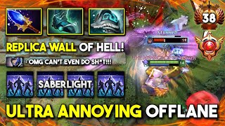 ULTRA ANNOYING OFFLANE By SaberLight Dark Seer Aghs Scepter + Shiva Guard 100% Replica Wall of Hell
