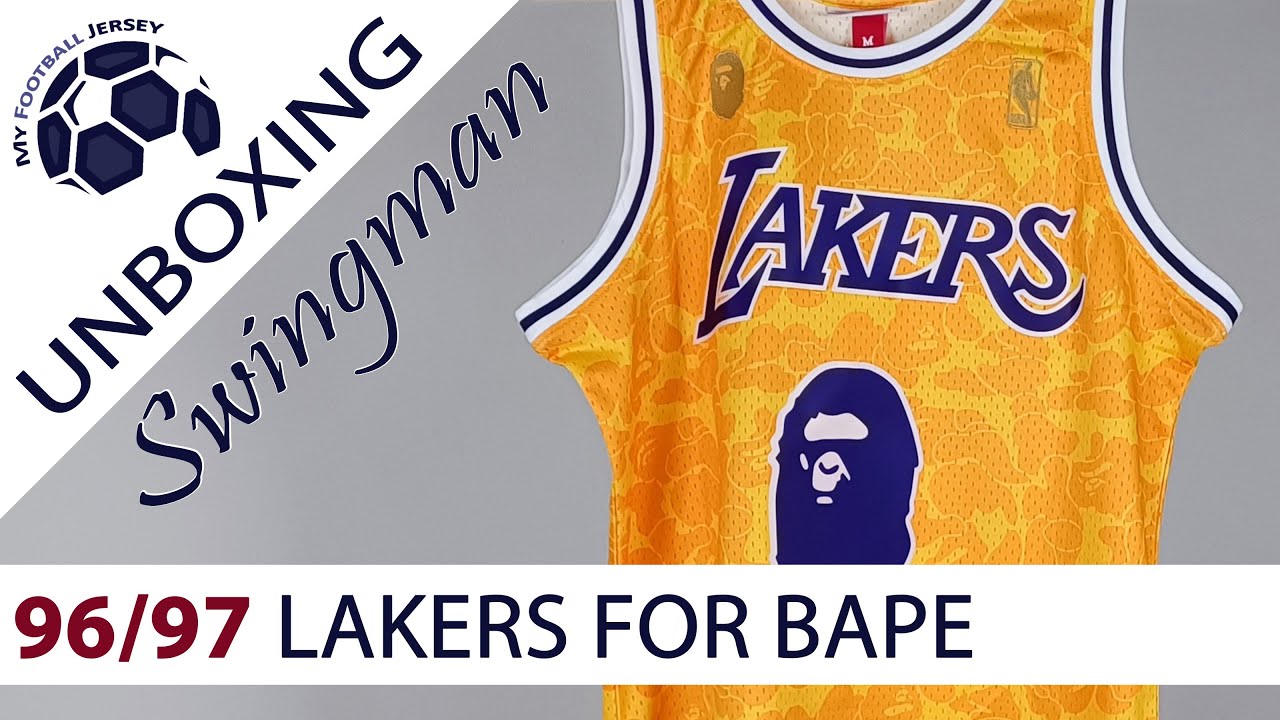 Bape, Shirts, Bape X Lakers Jersey Size Medium