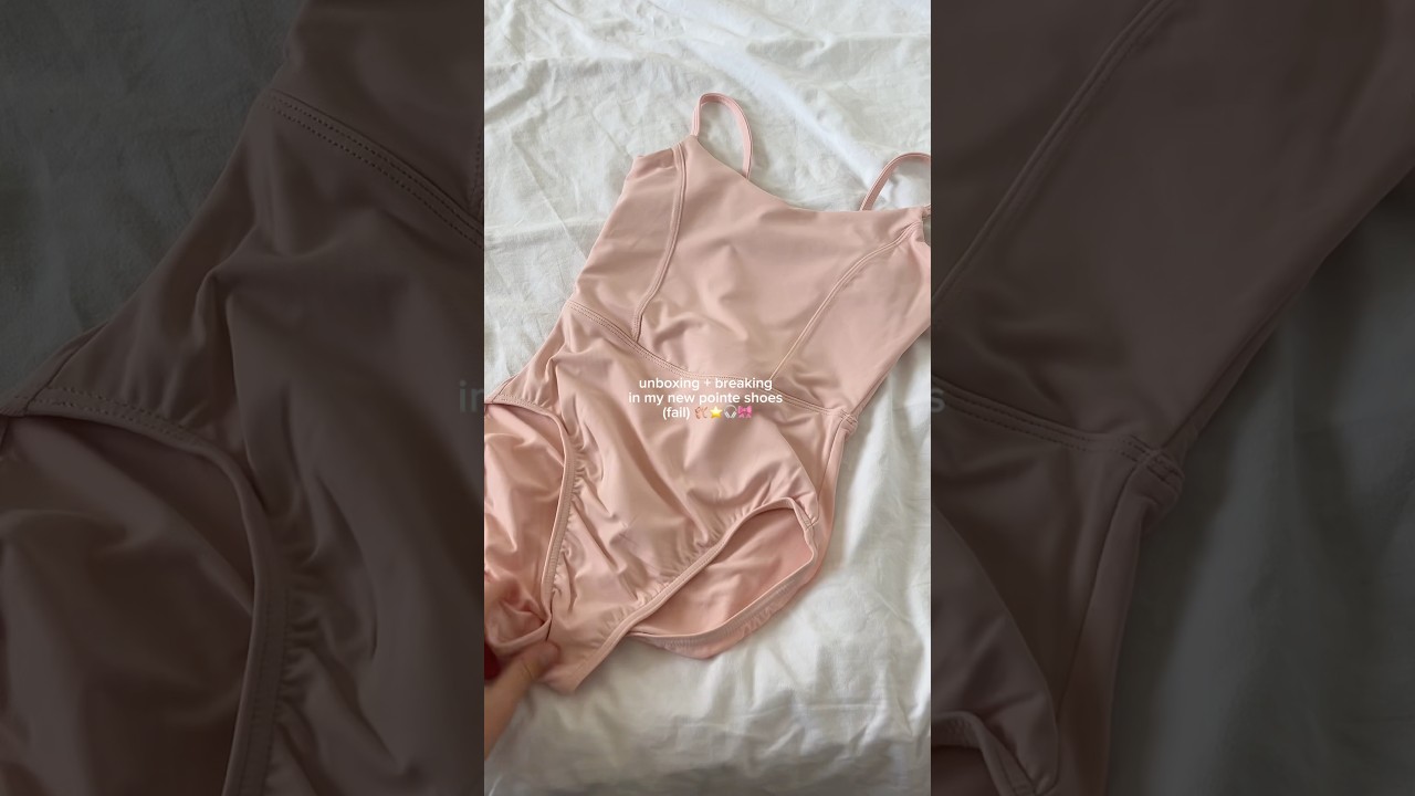 unboxing + breaking in my new pointe shoes (fail)🩰⭐️ 