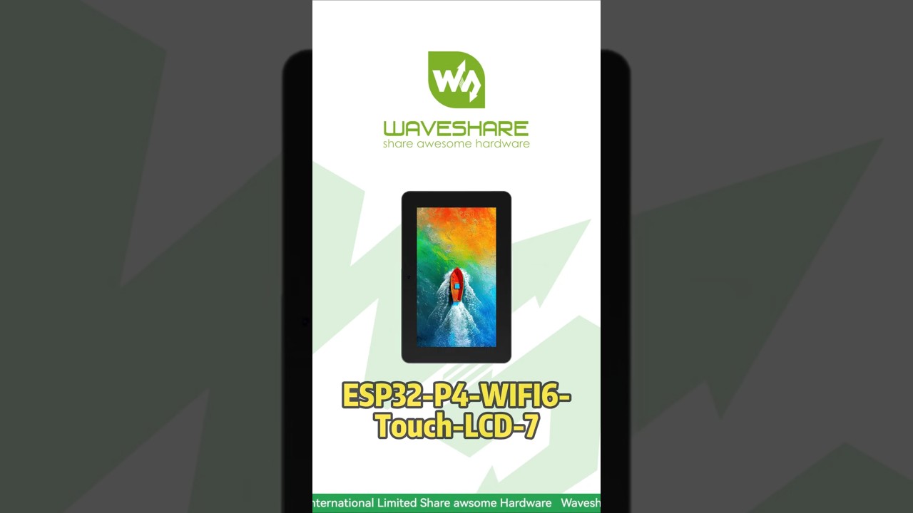 ESP32-P4-WIFI6-Touch-LCD-7,Complete HMI Kit with Display ,Industrial-Grade Security & Metal Case