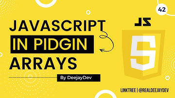 Sabi Javascript Array: Pidgin English