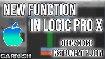 New function in Logic Pro X: Open/Close Instrument Plugin Window of Focused Track