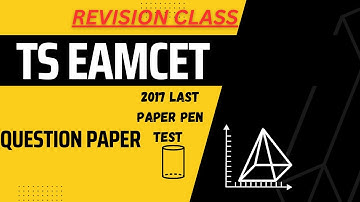 EAMCET Question Paper 2017 paper-pen