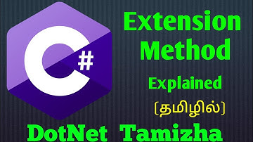 C# :  Extension Methods - Explained | Tamil | DotNet Tamizha
