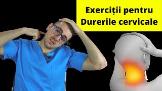 6 exerciții de kinetoterapie pentru coloana vertebrală cervicală