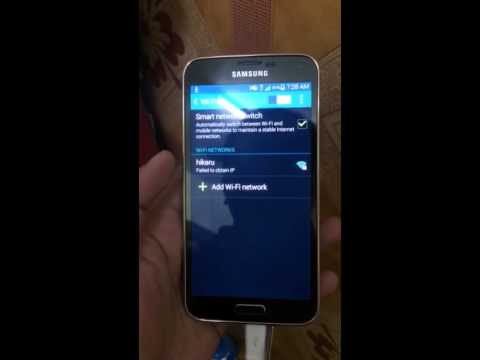 Wifi connection problem of Samsung Galaxy S5