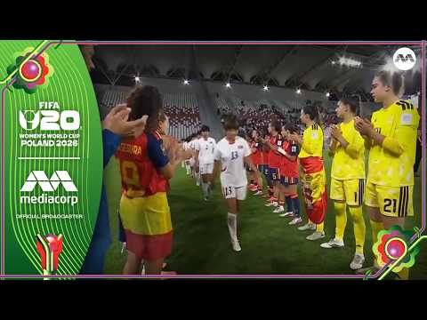 Spain give DPR Korea guard of honour for runners-up medals | FIFA U-20 Women's World Cup 2026™