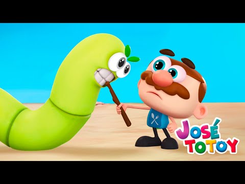 رسم كرتوني للأطفال جوزيه توتوي وقصة اليرقة العملاقة