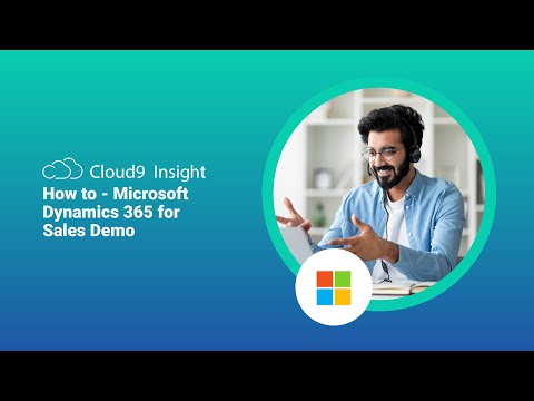 How to - Microsoft Dynamics 365 for Sales Demo