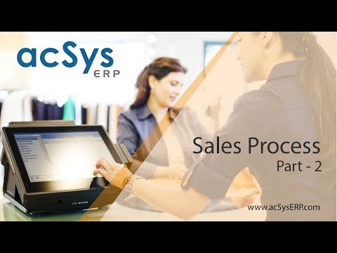 acSys ERP - Sales Process - Part 2