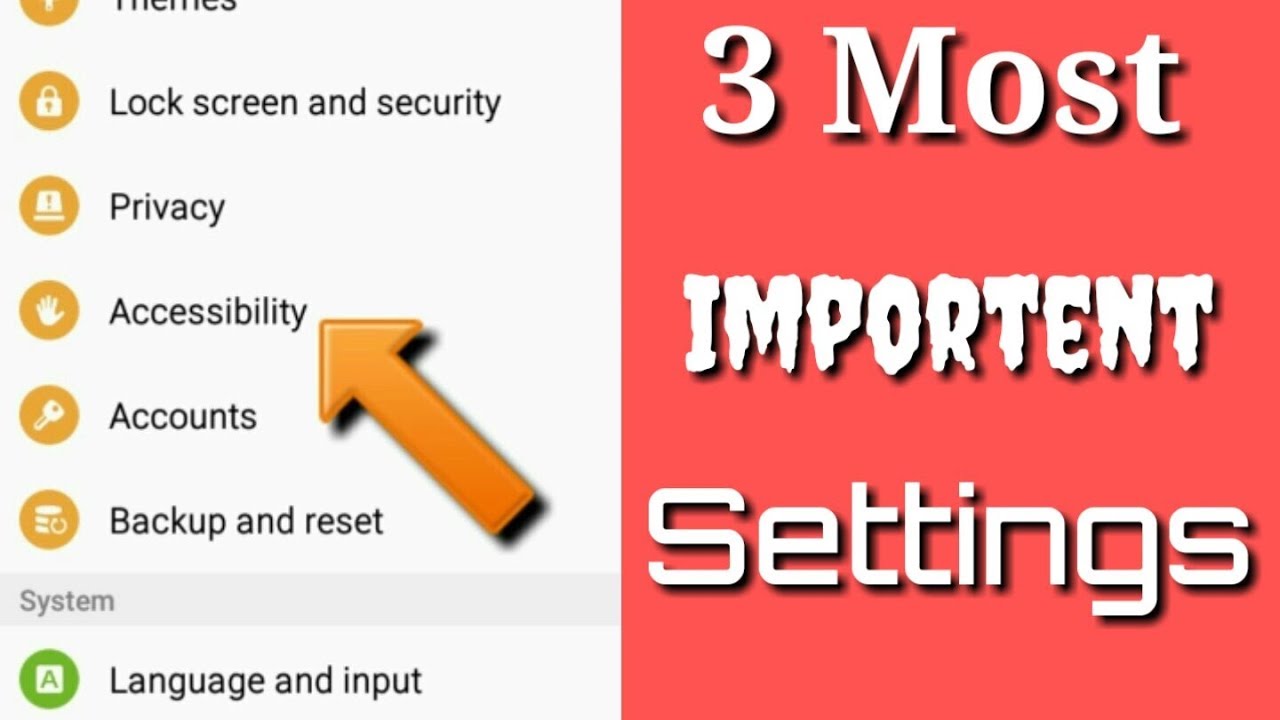 [Hindi]Top 3 most importent | accessibility | settings must watch.