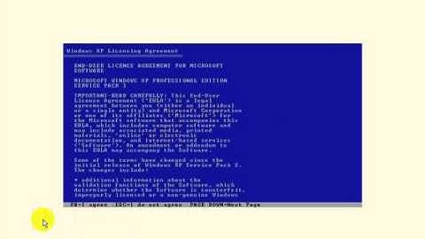 How to make partition with windows xp