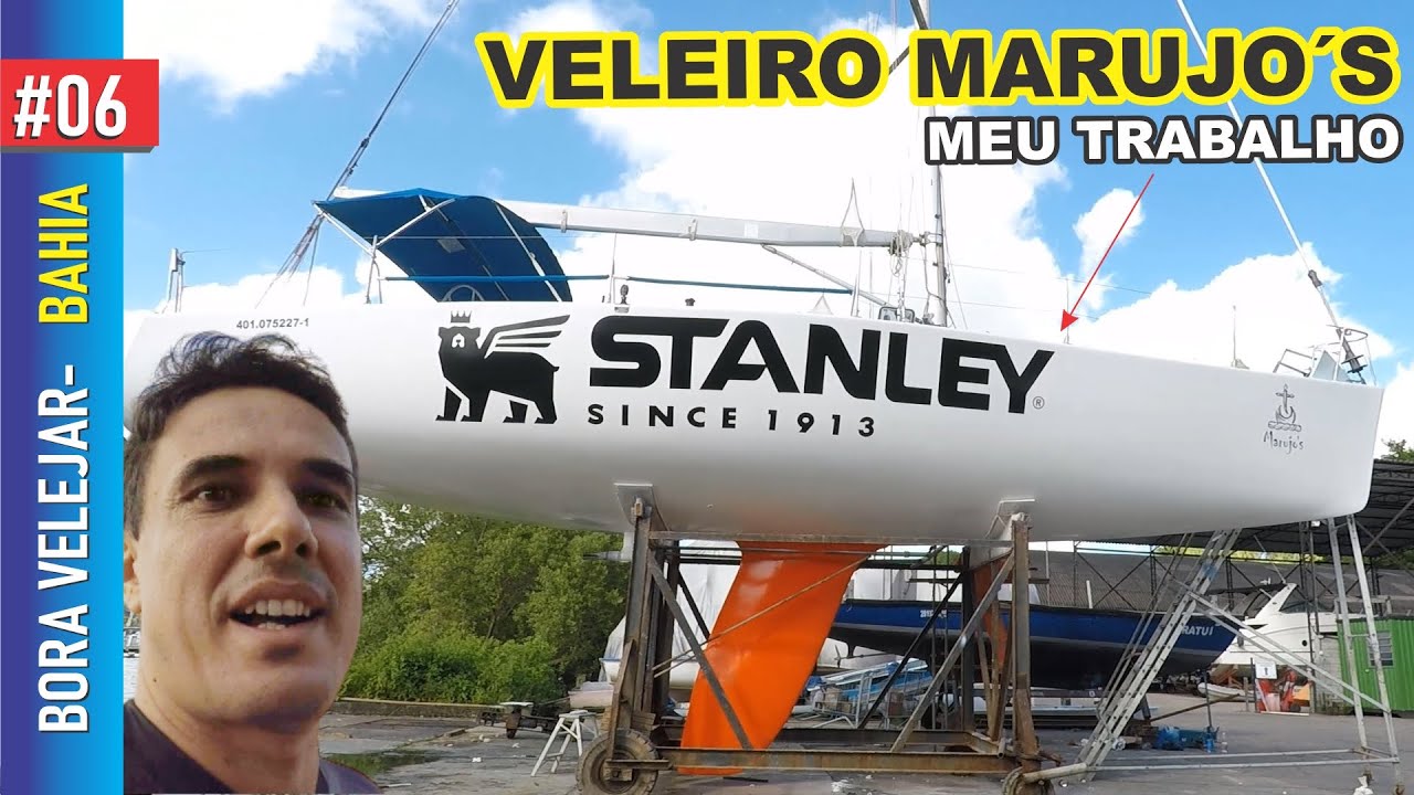 ⁣ADESIVO STANLEY NO VELEIRO MARUJO´S