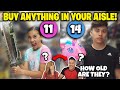 I'LL BUY ANYTHING IN YOUR AGE AISLE CHALLENGE!!! Our Parents' Ages Revealed!