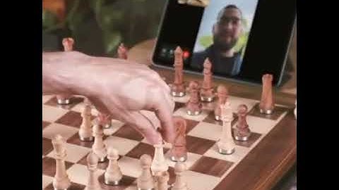 Play online chess with a gorgeous physical set using the PHANTOM wooden robotic chessboard