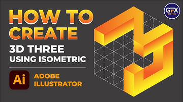 3D Three using isometric lines and gradients in Adobe Illustrator  tutorial with pro tips