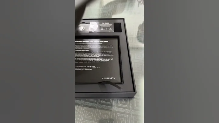 India’s first view on American Express centurion card even called black card.