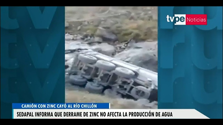 Sedapal informó que derrame de zinc en río chillón no afecta la producción de agua