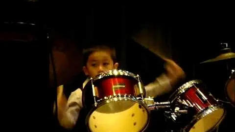 KEITH SANTOS - age 5 - filipino young drummer: whe...