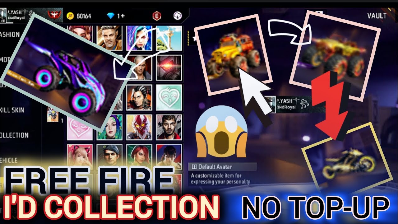 Without Top-up FF UID 😱 FREE FIRE MAX|😁Free Rewards😳No Top-up Rare Item ...