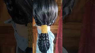 Fishtail hairstyle 🥀✨ #hairstyle #diyhairstyle #diyhairstyle #quick #hair #braidmaids #yt #shorts
