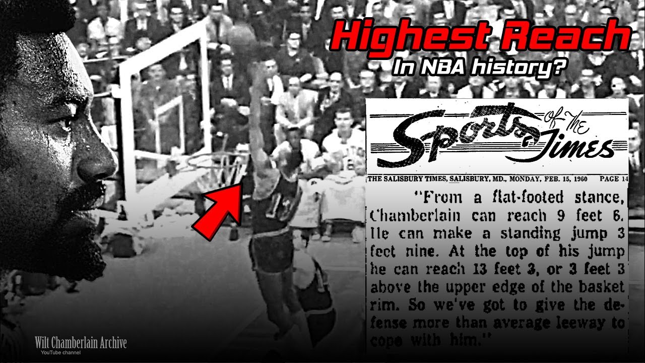 Wilt Chamberlain's One Step NBA Vertical in 240fps Slow ...