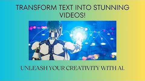 Unleash Your Creativity with AI video generator: Transform Text into Stunning Videos!