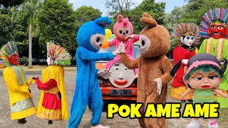 Download lagu WOW ONDEL ONDEL POK AME AME 💖 BADUT POK AME AME 🍭 LAGU POK AME AME BARENG BADUT DAN ONDEL ONDEL
