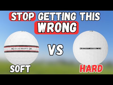 DON'T Play THIS Golf BALL if YOU HAVE a SLOWER Swing SPEED!! HARD v SOFT Golf BALL