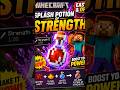 🔥 Title: Minecraft Splash Potion of Strength 💪 | Easy OP Potion Tutorial #shorts