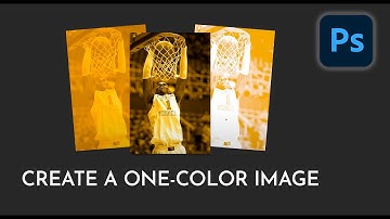 3 Ways to create a one color image | PhotoShop Tutorial