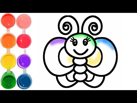 How to draw a butterfly | learning shapes