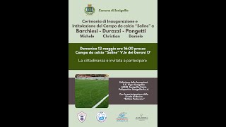 12 Maggio 2024 Intitolazione e Inaugurazione Stadio Saline Senigallia