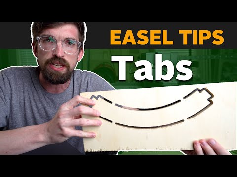 Easel Tips - How to Use Tabs | CNC Software