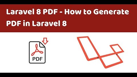 How to export data to  pdf in laravel.