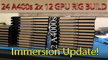 24 A4000 gpus mining rig build & GPU Immersion Update