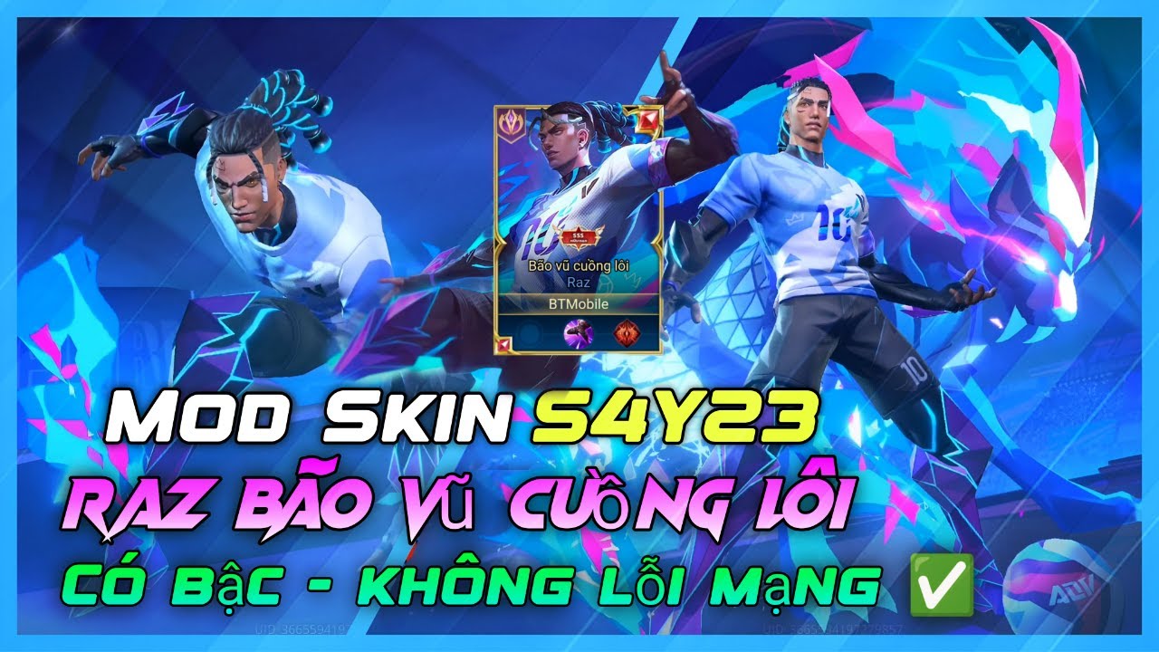 Full Skin Raz Hướng Dẫn Mod Skin Raz Bão Vũ Cuồng Lôi Full Hiệu Ứng Liên Quân Mùa 4 ...