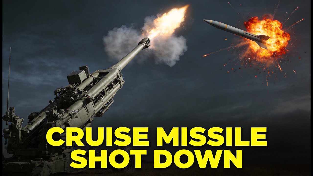 U.S. Army’s howitzer shoot down cruise missile - YouTube