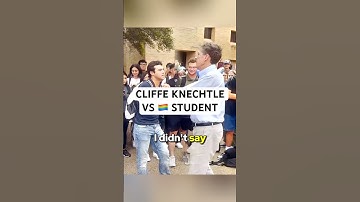 CLIFFE DEBATES GAY STUDENT (MUST WATCH)