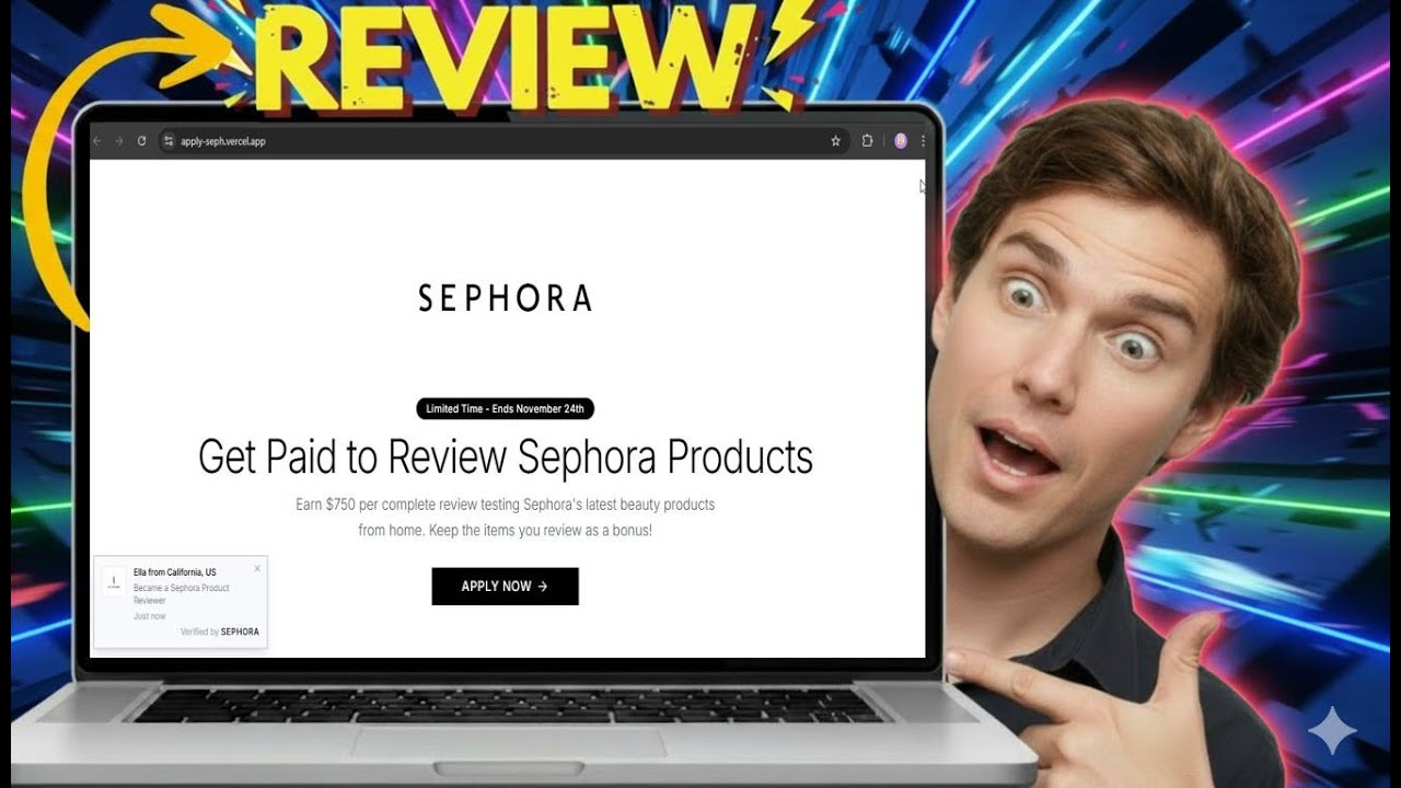 Объяснение мошенничества с отзывами о продуктах Sephora. Подать заявку на отзыв Sephora 2026.