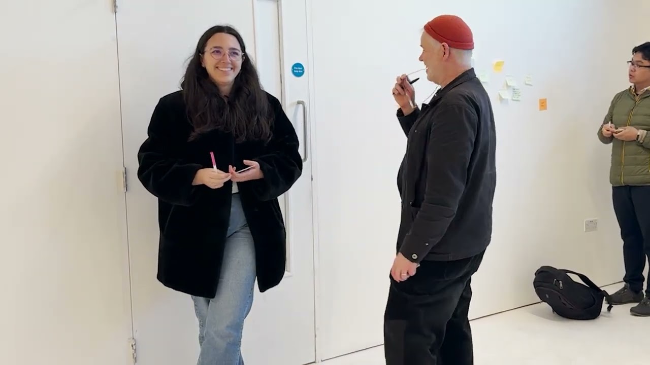 Oliver Frank Chanarin: A Perfect Sentence Workshop video documentation by Francie (Yan) Feng