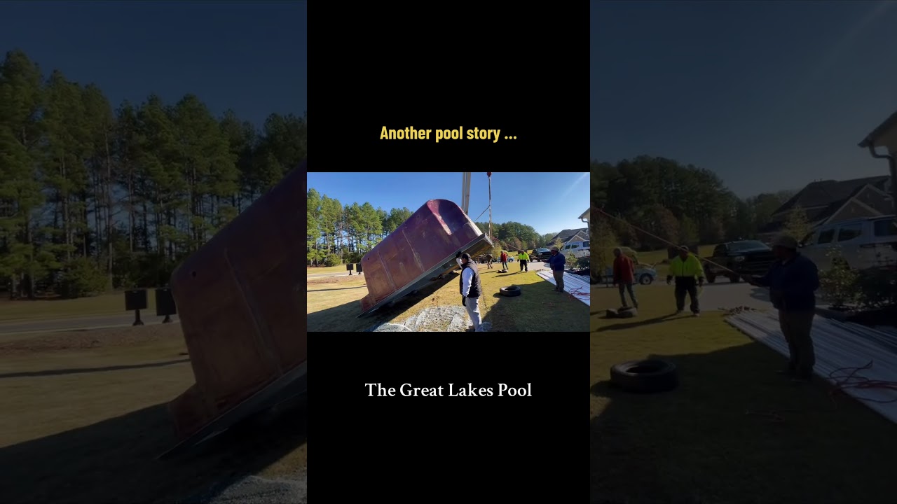 Our Great Lakes Fiberglass Pool Model Project 