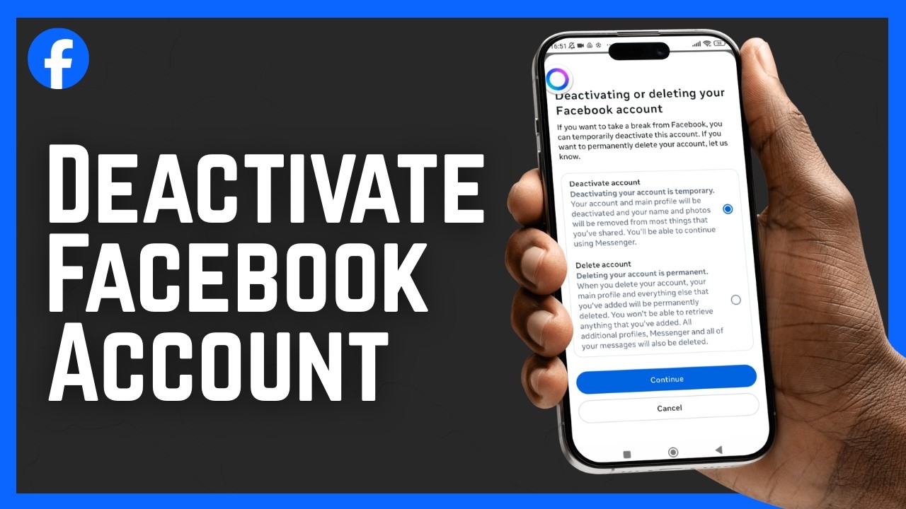 How To Deactivate Facebook Account - 2026 - YouTube