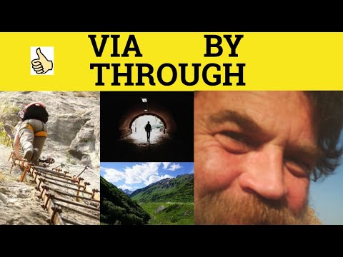 Vidéo: Différence Entre Through Et Via