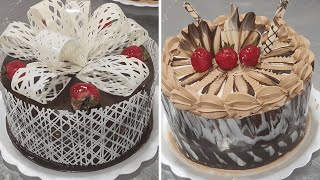 El mejor tutorial para decorar pasteles hermosos con chocolate |Ideas increíbles para decorar tortas