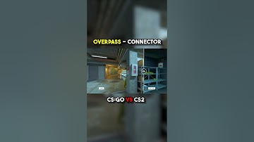 Overpass | CS:GO vs CS2 | Connector #csgo #cs2 #shorts