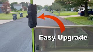 How to Attach Portable Speaker with Mount to EZGO Golf Cart (Adding Sound for CHEAP)