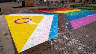 Progress-pride regenboogschildering in Deventer beklad, enkele dagen na feestelijke onthulling
