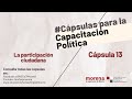 #CápsulasParaLaCapacitaciónPolítica | La participación ciudadana