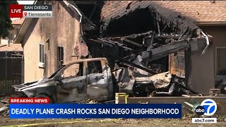 At least 2 dead, 8 injured after San Diego plane crash